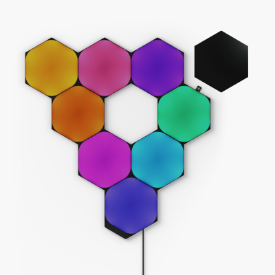 Shapes Limited Edition Ultra Black Hexagons Starter Kit (9 Panels)