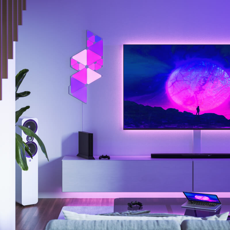 Nanoleaf Color Changing Panels Are Perfect For a Gaming Room